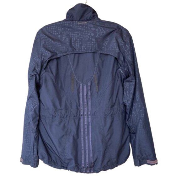 Adidas ClimaProof Convertible Fleece Lined Wind Jacket Women's M Blue - Picture 5 of 15